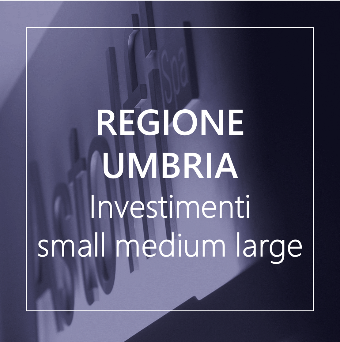 REGIONE UMBRIA - INVESTIMENTI SMALL MEDIUM LARGE 2024